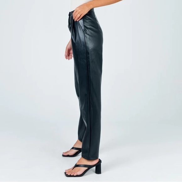 Princess Polly Love Club Black Faux Leather Pants - Picture 5 of 10